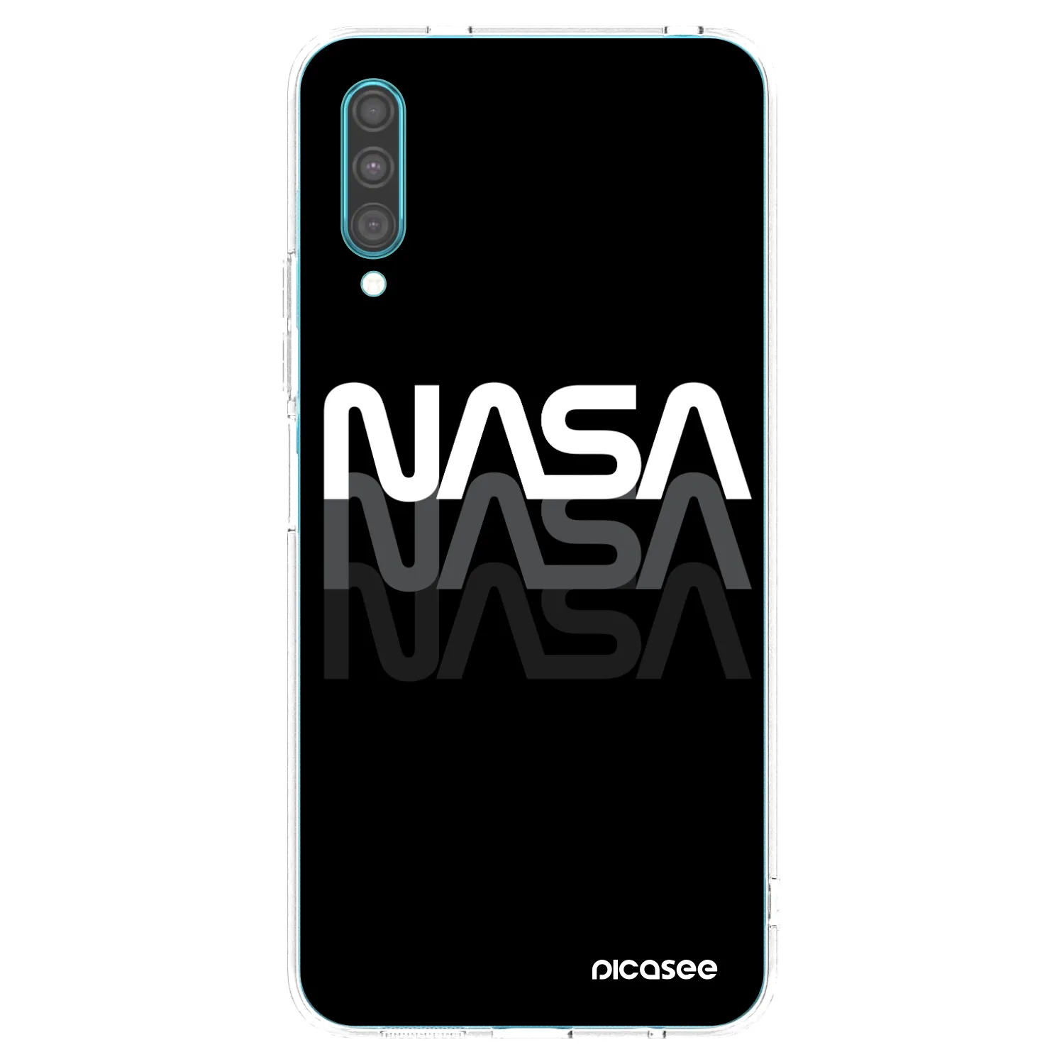 Picasee διαφανής θήκη σιλικόνης Samsung Galaxy A30s A307F - NASA Triple