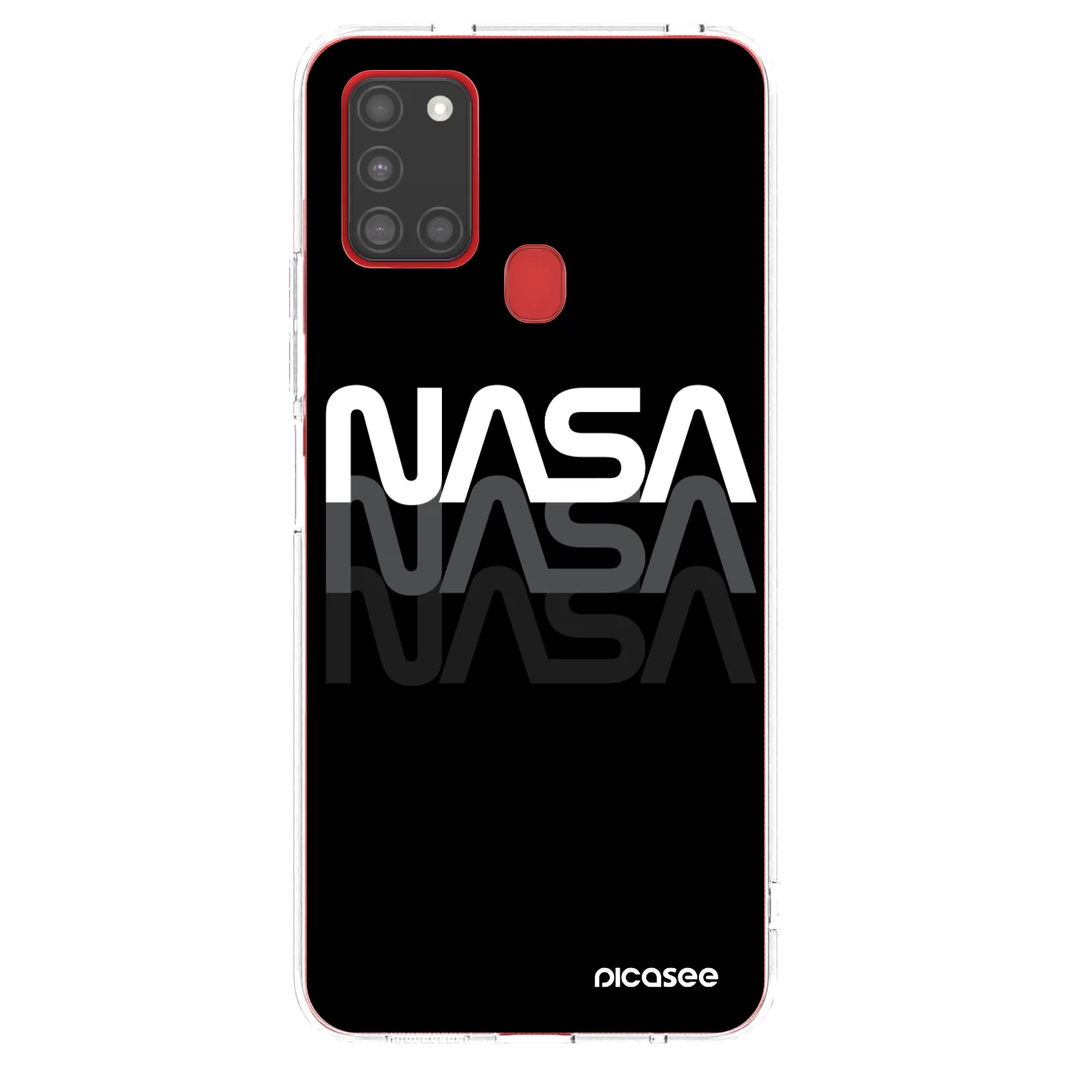 Picasee διαφανής θήκη σιλικόνης Samsung Galaxy A21s - NASA Triple