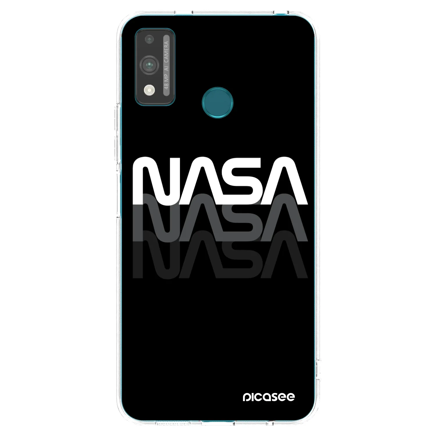 Picasee διαφανής θήκη σιλικόνης Honor 9X Lite - NASA Triple