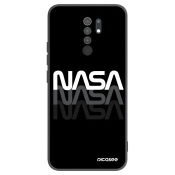 Picasee Μαύρη θήκη σιλικόνης για Xiaomi Redmi 9 - NASA Triple