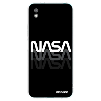 Picasee Μαύρη θήκη σιλικόνης για Xiaomi Redmi 9A - NASA Triple