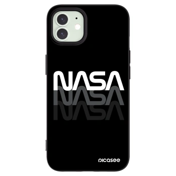 Picasee Μαύρη θήκη σιλικόνης για Apple iPhone 12 - NASA Triple