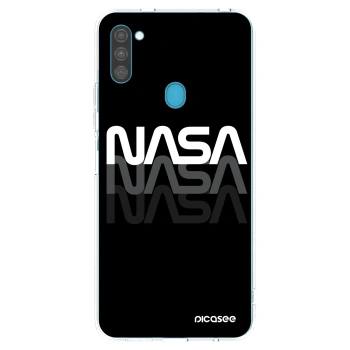 Picasee διαφανής θήκη σιλικόνης Samsung Galaxy M11 - NASA Triple
