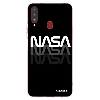 Picasee διαφανής θήκη σιλικόνης Samsung Galaxy A20s - NASA Triple