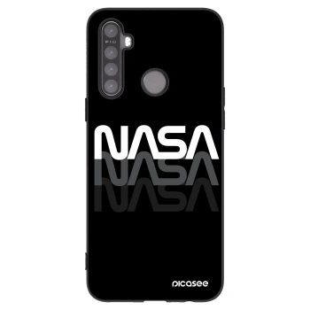 Picasee Μαύρη θήκη σιλικόνης για Realme 5 - NASA Triple