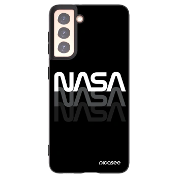 Picasee Μαύρη θήκη σιλικόνης για Samsung Galaxy S21 5G G991B - NASA Triple