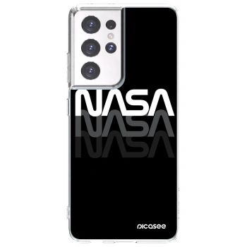 Picasee διαφανής θήκη σιλικόνης Samsung Galaxy S21 Ultra 5G G998B - NASA Triple