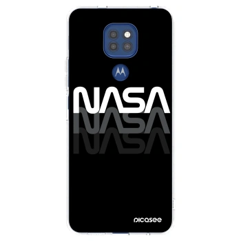 Picasee διαφανής θήκη σιλικόνης Motorola Moto G9 Play - NASA Triple