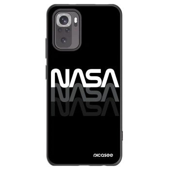 Picasee Μαύρη θήκη σιλικόνης για Xiaomi Redmi Note 10S - NASA Triple