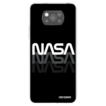 Picasee Μαύρη θήκη σιλικόνης για Xiaomi Poco X3 Pro - NASA Triple