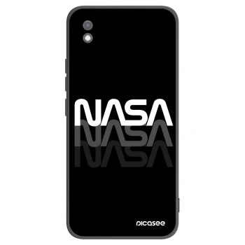 Picasee Μαύρη θήκη σιλικόνης για Xiaomi Redmi 9AT - NASA Triple