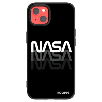 Picasee Μαύρη θήκη σιλικόνης για Apple iPhone 13 - NASA Triple