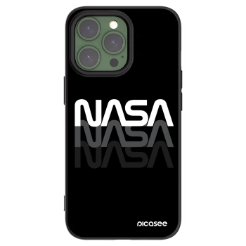 Picasee Μαύρη θήκη σιλικόνης για Apple iPhone 13 Pro - NASA Triple