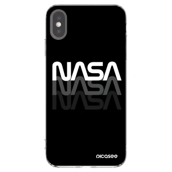 Picasee διαφανής θήκη σιλικόνης Apple iPhone XS Max - NASA Triple