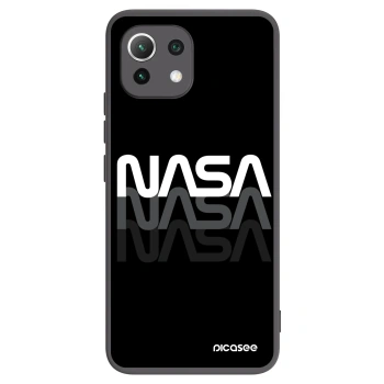 Picasee Μαύρη θήκη σιλικόνης για Xiaomi 11 Lite 5G NE - NASA Triple