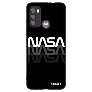 Picasee Μαύρη θήκη σιλικόνης για Motorola Moto G60 - NASA Triple