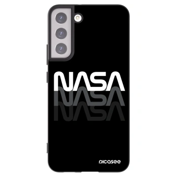 Picasee Μαύρη θήκη σιλικόνης για Samsung Galaxy S22+ 5G - NASA Triple