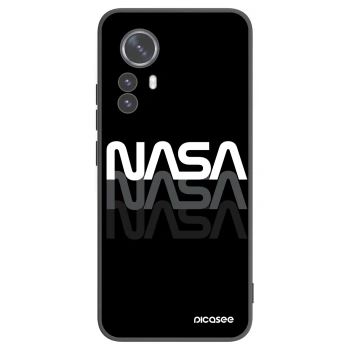 Picasee Μαύρη θήκη σιλικόνης για Xiaomi 12 Pro - NASA Triple