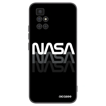 Picasee Μαύρη θήκη σιλικόνης για Xiaomi Redmi 10 (2022) - NASA Triple