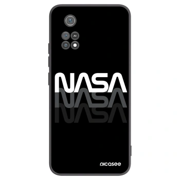 Picasee Μαύρη θήκη σιλικόνης για Xiaomi Poco M4 Pro - NASA Triple
