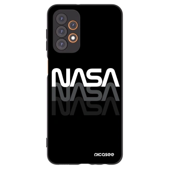 Picasee Μαύρη θήκη σιλικόνης για Samsung Galaxy A23 A236B 5G - NASA Triple