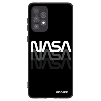 Picasee Μαύρη θήκη σιλικόνης για Samsung Galaxy A73 5G - NASA Triple