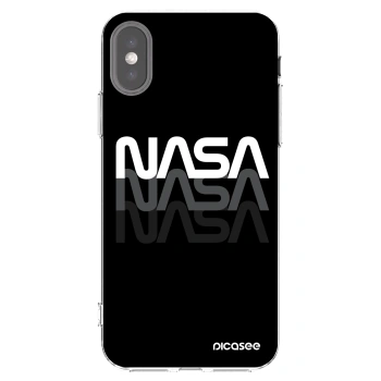 Picasee διαφανής θήκη σιλικόνης Apple iPhone X/XS - NASA Triple