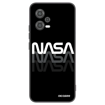 Picasee Μαύρη θήκη σιλικόνης για Xiaomi Poco X5 - NASA Triple