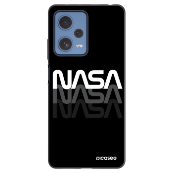 Picasee Μαύρη θήκη σιλικόνης για Xiaomi Redmi Note 12 Pro 5G - NASA Triple