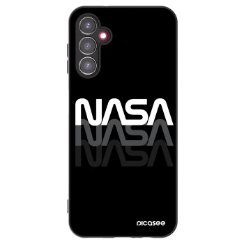 Picasee Μαύρη θήκη σιλικόνης για Samsung Galaxy A14 4G A145R - NASA Triple