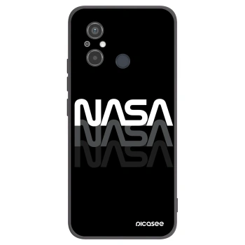 Picasee Μαύρη θήκη σιλικόνης για Xiaomi Redmi 12C - NASA Triple