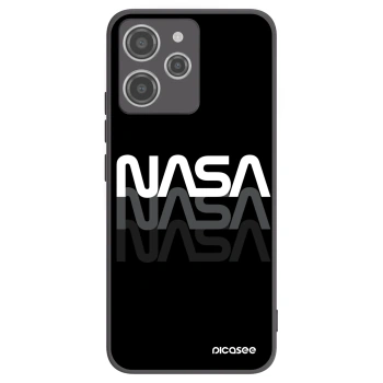 Picasee Μαύρη θήκη σιλικόνης για Xiaomi Redmi 12 4G - NASA Triple