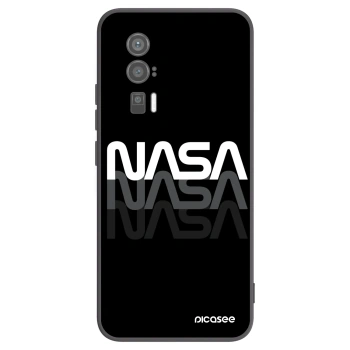 Picasee Μαύρη θήκη σιλικόνης για Xiaomi Poco F5 Pro 5G - NASA Triple