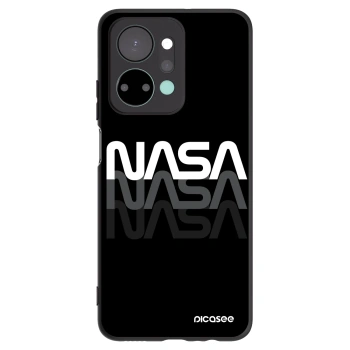 Picasee Μαύρη θήκη σιλικόνης για Honor X7a - NASA Triple