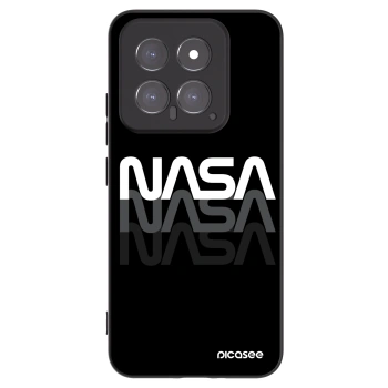 Picasee Μαύρη θήκη σιλικόνης για Xiaomi 14 - NASA Triple
