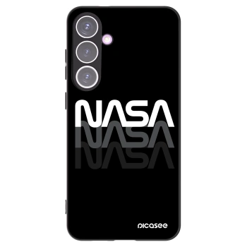 Picasee Μαύρη θήκη σιλικόνης για Samsung Galaxy S24+ S926B 5G - NASA Triple