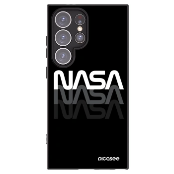 Picasee Μαύρη θήκη σιλικόνης για Samsung Galaxy S24 Ultra S928B 5G - NASA Triple