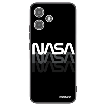 Picasee Μαύρη θήκη σιλικόνης για Xiaomi Redmi 12 5G - NASA Triple