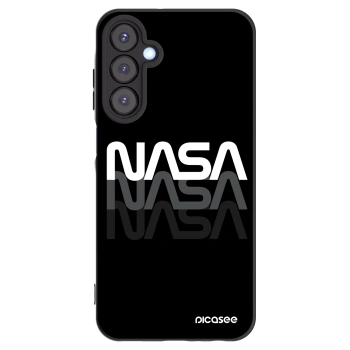 Picasee Μαύρη θήκη σιλικόνης για Samsung Galaxy A25 A256B 5G - NASA Triple