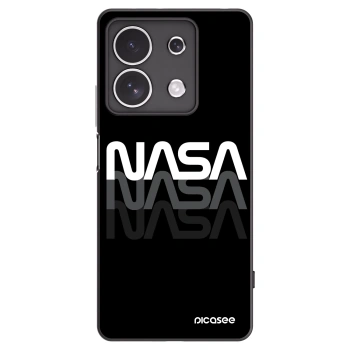 Picasee Μαύρη θήκη σιλικόνης για Xiaomi Redmi Note 13 4G - NASA Triple