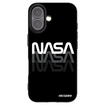 Picasee Μαύρη θήκη σιλικόνης για Apple iPhone 16 - NASA Triple