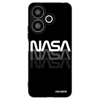 Picasee Μαύρη θήκη σιλικόνης για Xiaomi Redmi 13 4G - NASA Triple