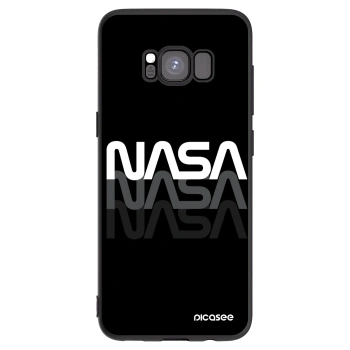 Picasee Μαύρη θήκη σιλικόνης για Samsung Galaxy S8 G950F - NASA Triple