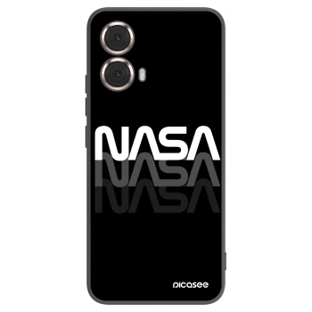 Picasee Μαύρη θήκη σιλικόνης για Motorola Moto G85 - NASA Triple