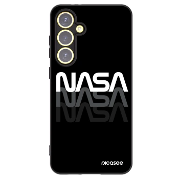 Picasee Μαύρη θήκη σιλικόνης για Samsung Galaxy S24 FE S721B - NASA Triple