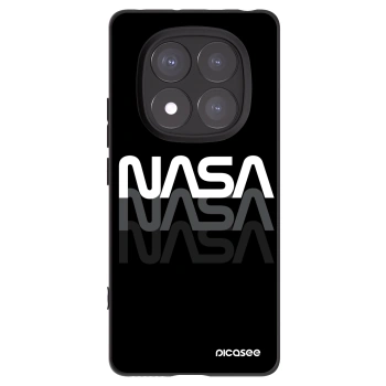Picasee Μαύρη θήκη σιλικόνης για Xiaomi Redmi Note 14 Pro 5G - NASA Triple