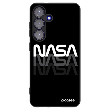 Picasee Μαύρη θήκη σιλικόνης για Samsung Galaxy S25 5G - NASA Triple