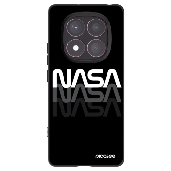 Picasee Μαύρη θήκη σιλικόνης για Xiaomi Redmi Note 14 Pro 4G - NASA Triple