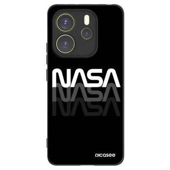 Picasee Μαύρη θήκη σιλικόνης για Xiaomi Redmi Note 14 4G - NASA Triple