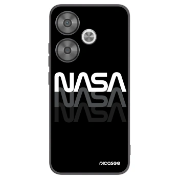 Picasee Μαύρη θήκη σιλικόνης για Xiaomi Poco F6 - NASA Triple